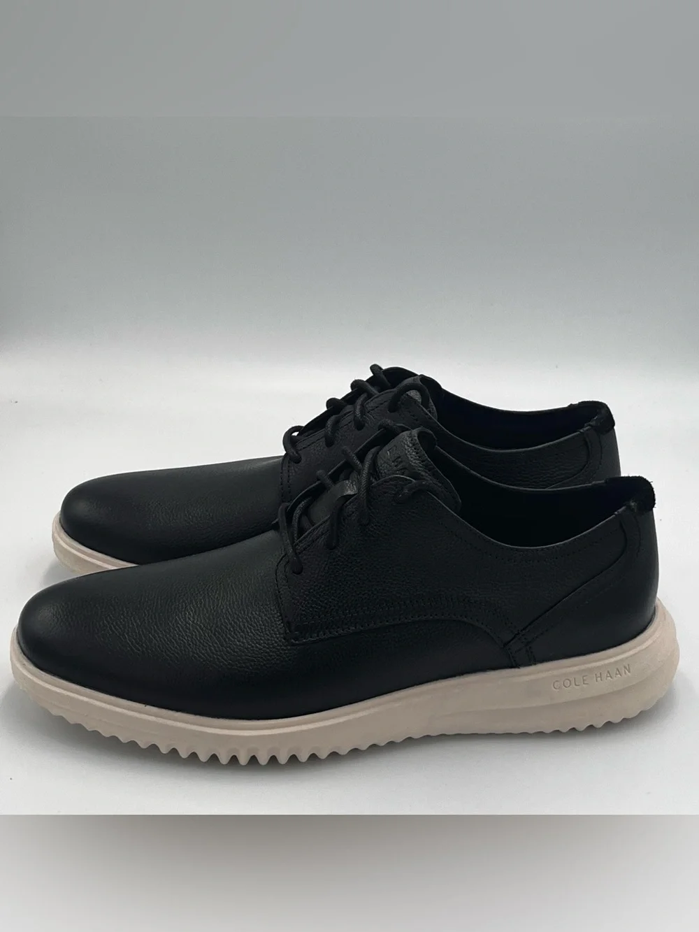Cole Haan Grand Leather Lace-Up Oxford Shoes Black Men’s 8.5 M